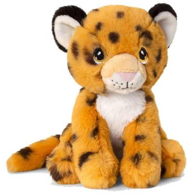 Peluche guepard eco responsable keeleco 18 cm