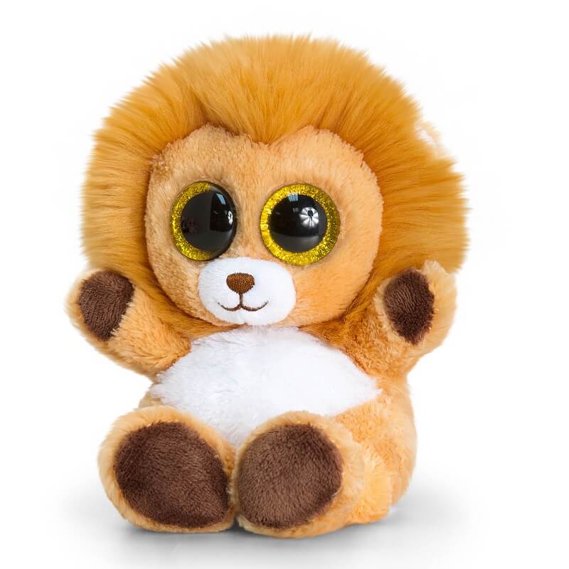 Peluche lion keel toys animotsu gamme peluches gros yeux 1