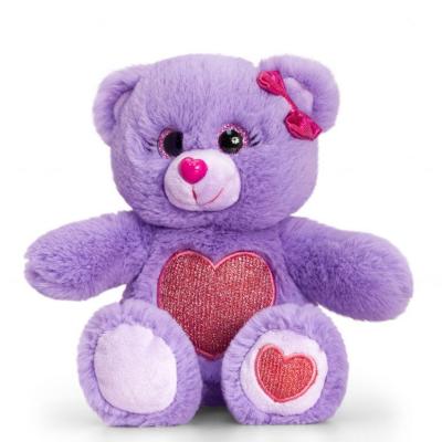 Peluche ours violet Keel Toys