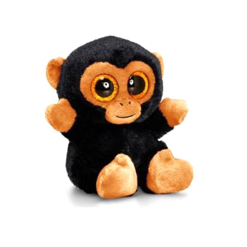 PELUCHE ANIMAL JUNGLE YEUX BRILLANTS 3 ASSORTIS, Grossiste