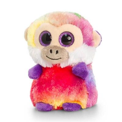 Peluche singe multi-couleurs aux gros yeux Mini Motsu Keel Toys