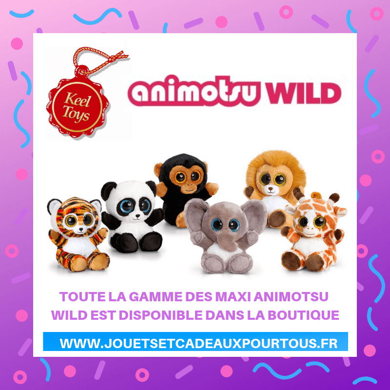 Peluches aux grands yeux grandes versions Animotsu Wild