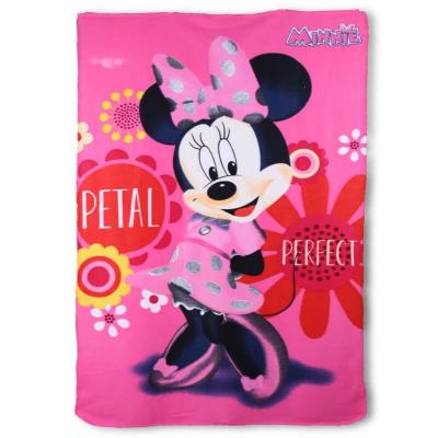 Plaid Minnie trés doux sous licence Disney