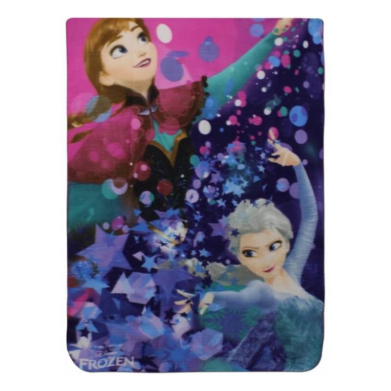 Plaid La reine des neiges avec Anna et Elsa