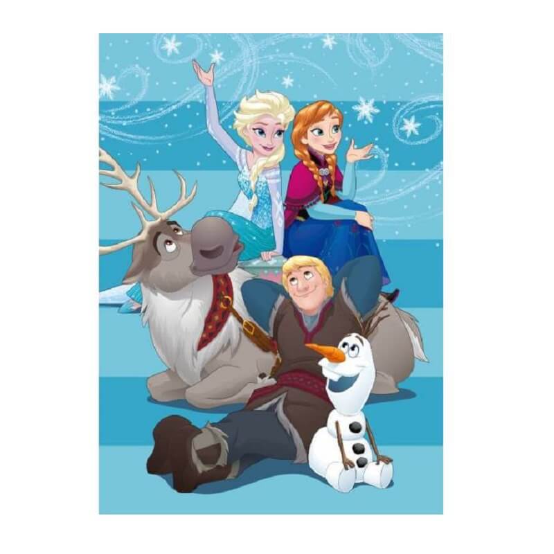 Plaid polaire La reine des neiges sous licence Disney