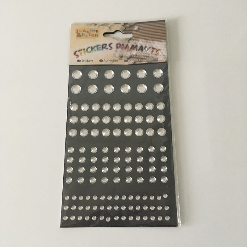 Planche de stickers diamants pour loisirs creatifs