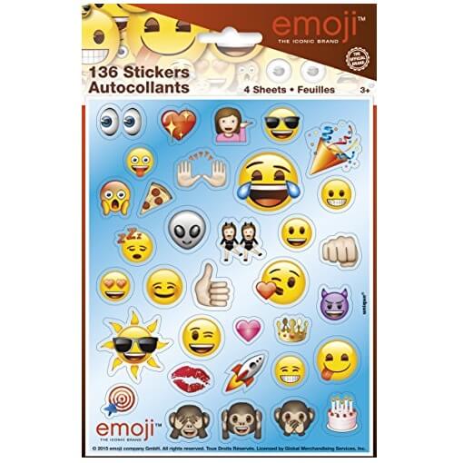 Planches d autocollants emoji lot de 4 planches