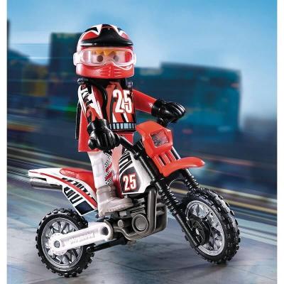 Playmobil moto et son pilote