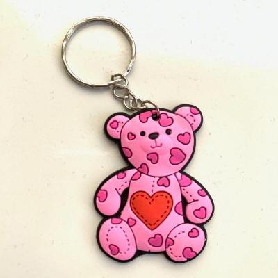 Porte cles ours coeur