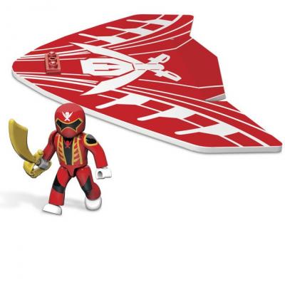 Planeur Power Rangers rouge Mega Blocks