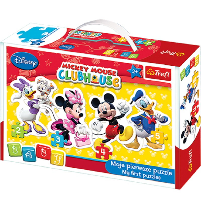 Puzzle Disney baby 4 en 1 à partir de 2 ans - Puzzles avec Mickey, Minnie,  Donald et Daisy