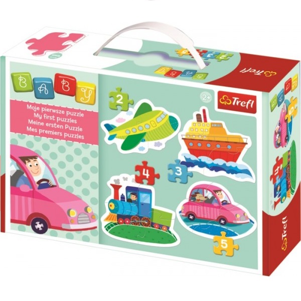 Puzzle enfant 2 ans : Les moyens de locomotion - Trefl Baby