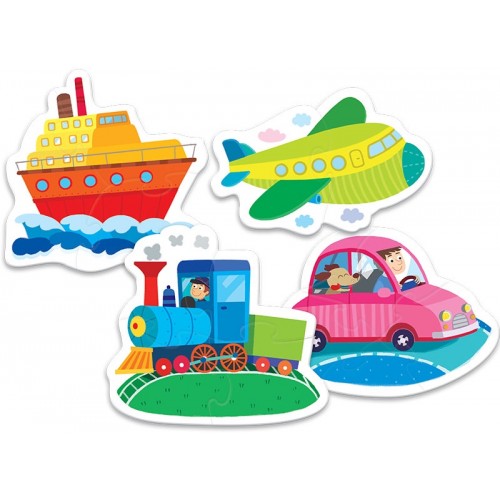 Puzzle - 5 pièces - Bébé dès 2 ans - Bateau - Avion - Train - Voiture -  Educa - Bon plan