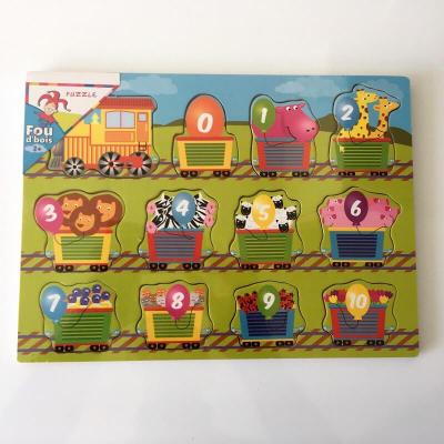 Puzzle enfant le train des chiffres