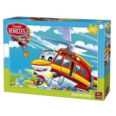 Puzzle helicoptere de secours 50 pieces