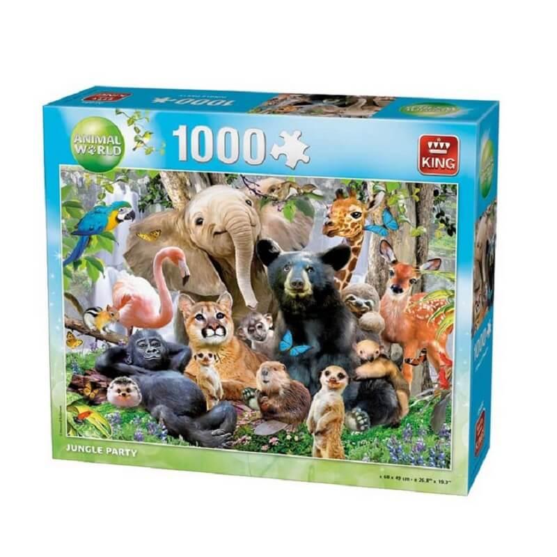 GuDoQi Puzzle 1000 Pièces pour Adultes Jungle Animaux Sauvages Puzzle Jeu  de Famille Cadeau pour Les Amis : : Jeux et Jouets