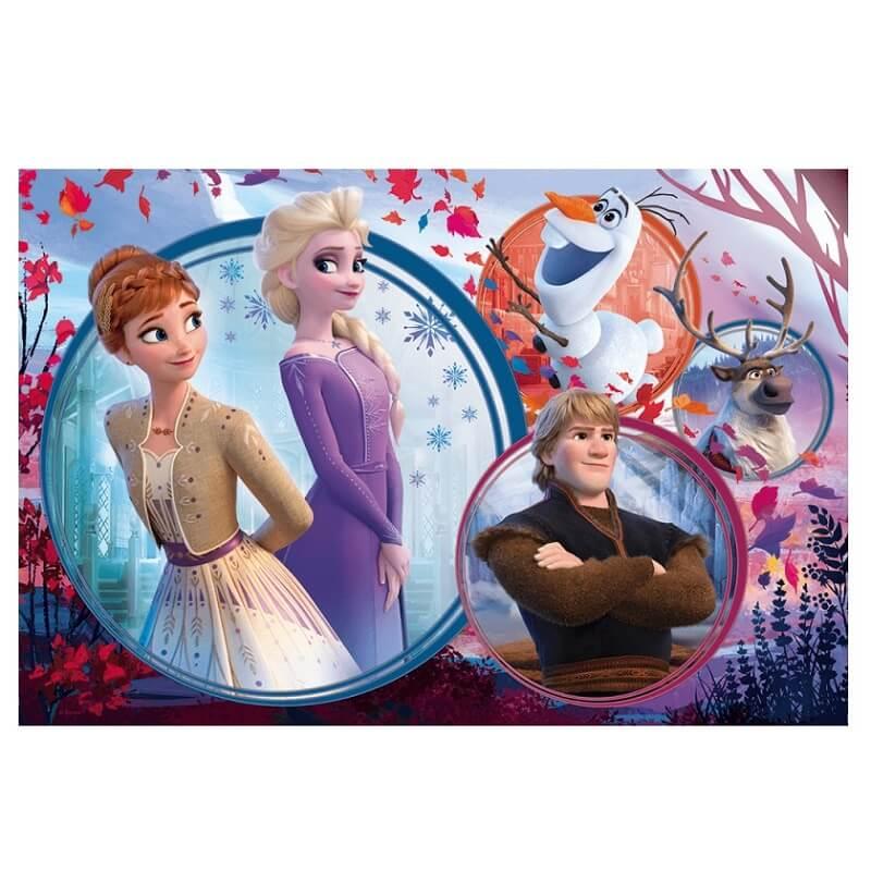 Trefl-pour Les Enfants à partir de 3 Ans Puzzle, 34381, Le Monde Incroyable  La Reine des neiges Disney Frozen 2