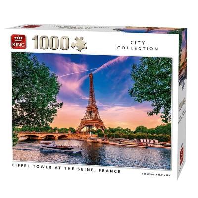 Puzzle la tour eiffel depuis la seine paris 1000 pieces