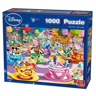 Puzzle Disney Le manège des tasses 1000 pièces