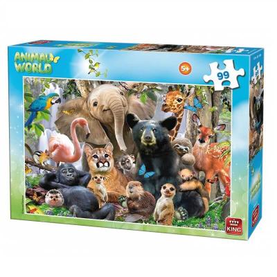 Puzzle le monde des animaux 99 pièces