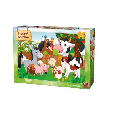 Puzzle les animaux de la ferme 12 pièces