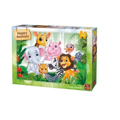 Puzzle les animaux de la jungle 12 pièces