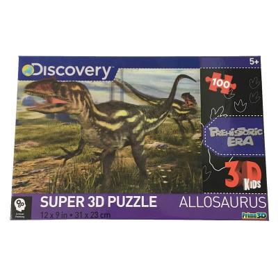 Puzzle les dinosaures image super 3D 100 pièces