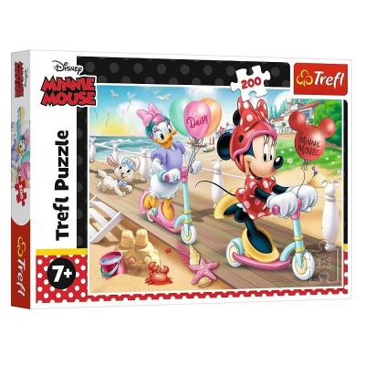 Puzzle minnie et daisy a la plage 200 pieces