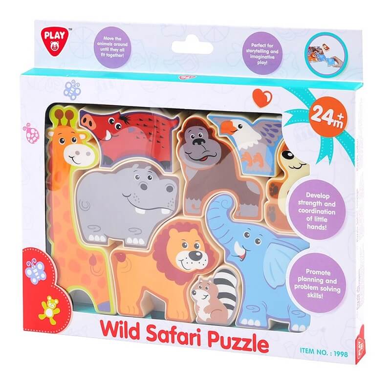 Puzzle safari play go en plastique