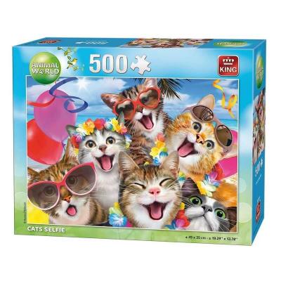 Puzzle Selfie des chats de 500 pièces