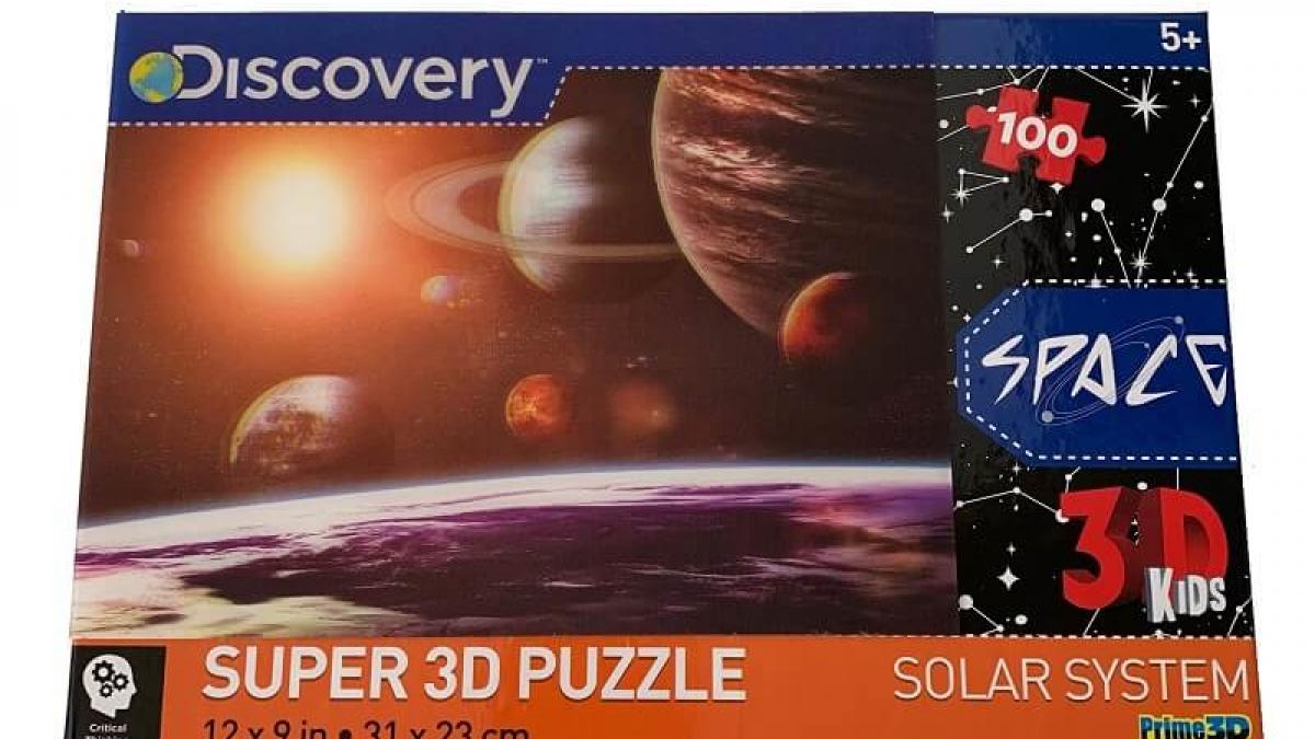 Puzzle systeme solaire image 3d 100 pieces