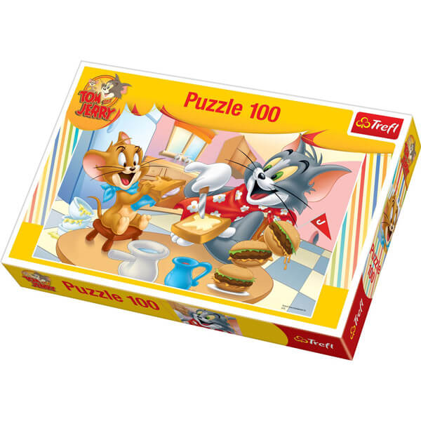 Puzzle tom et jerry 100 pieces idee cadeau enfant trefl