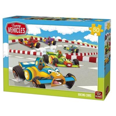 Puzzle voitures de courses de 50 pièces