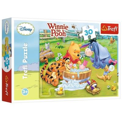Puzzle Winnie l'ourson autour du bain de 30 pièces