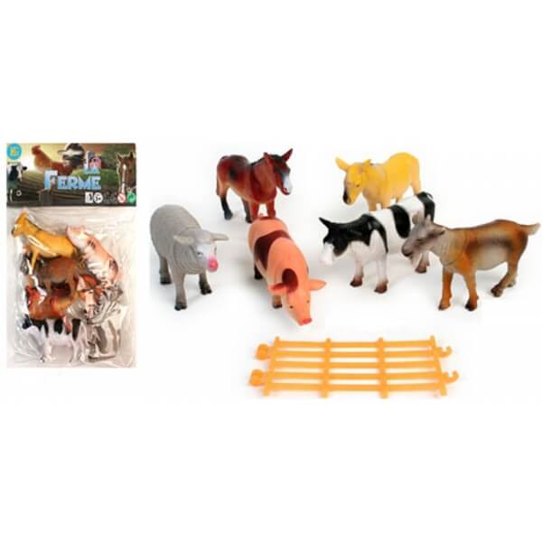 12 pièces jouets animaux figurines en plastique animaux de la ferme décor 