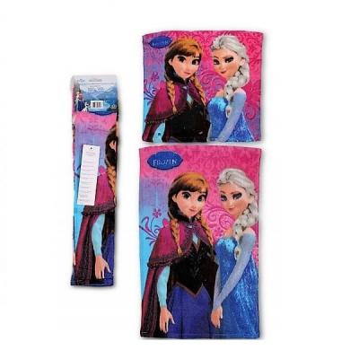 Set de 2 serviettes La reine des neiges pour les mains et multi-usages