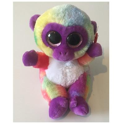 Peluche singe multicolore aux gros yeux Animotsu Keel Toys