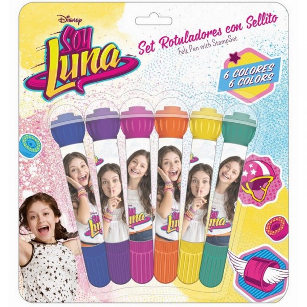 Soy luna set de 6 feutres tampons