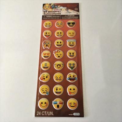 24 autocollants Emoji™ visages