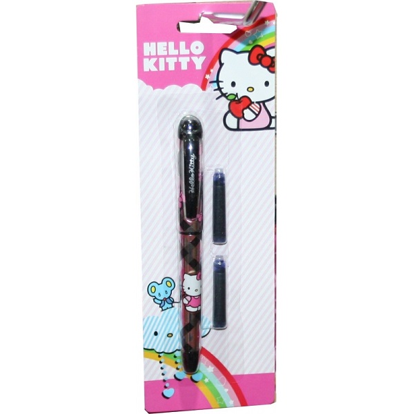 Stylo plume hello kitty avec 2 cartouches 1 600