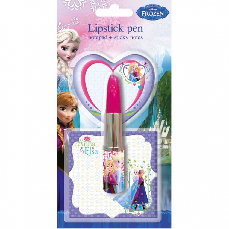 Stylo rouge a levres la reine des neiges et carnets