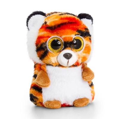 Tigre peluche gros yeux minimotsu keel toys