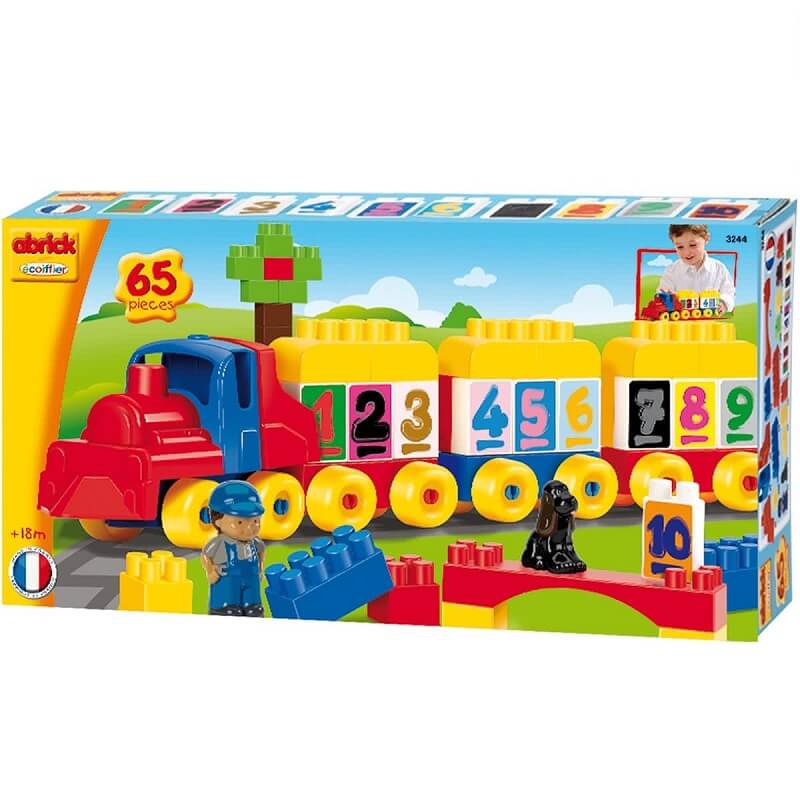 Train abrick ecoiffier blocs de construction enfant 18 mois et plus jouet fabrique en france