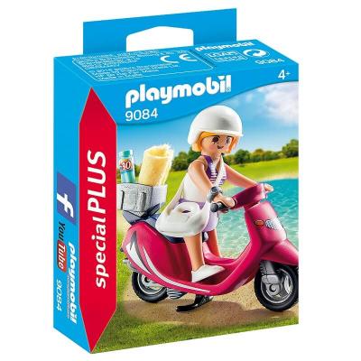 Vacancière en scooter Playmobil