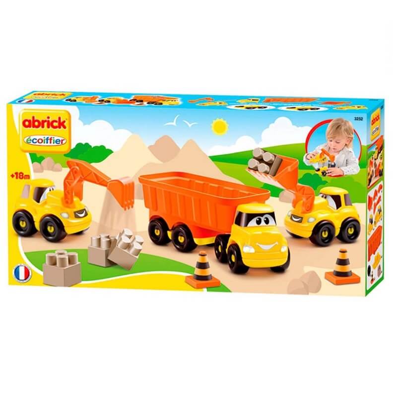 Vehicules de chantier jouet abrick ecoiffier