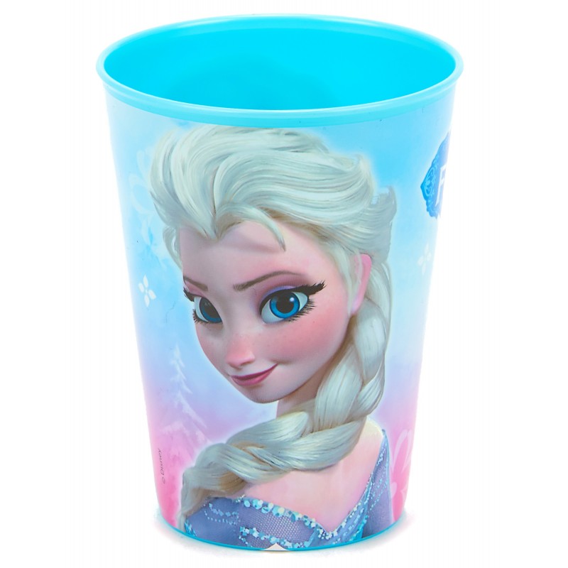 Verre plastique la reine des neiges cadeau fille reutilisable